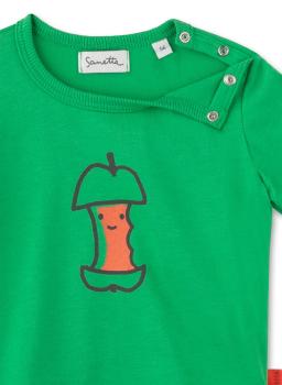 Preview: T-Shirt grün angebissener Apfel